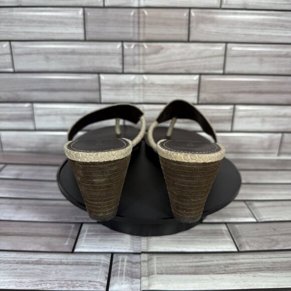 Donald Pliner Women's Vimm Snakeskin Embossed Slide Mule Sandal Size 7.5-NEW - Picture 4 of 8